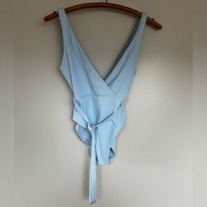 Onia NWT blue bathing suit large